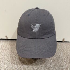 Twitter / X Gray Charcoal Baseball HatCap